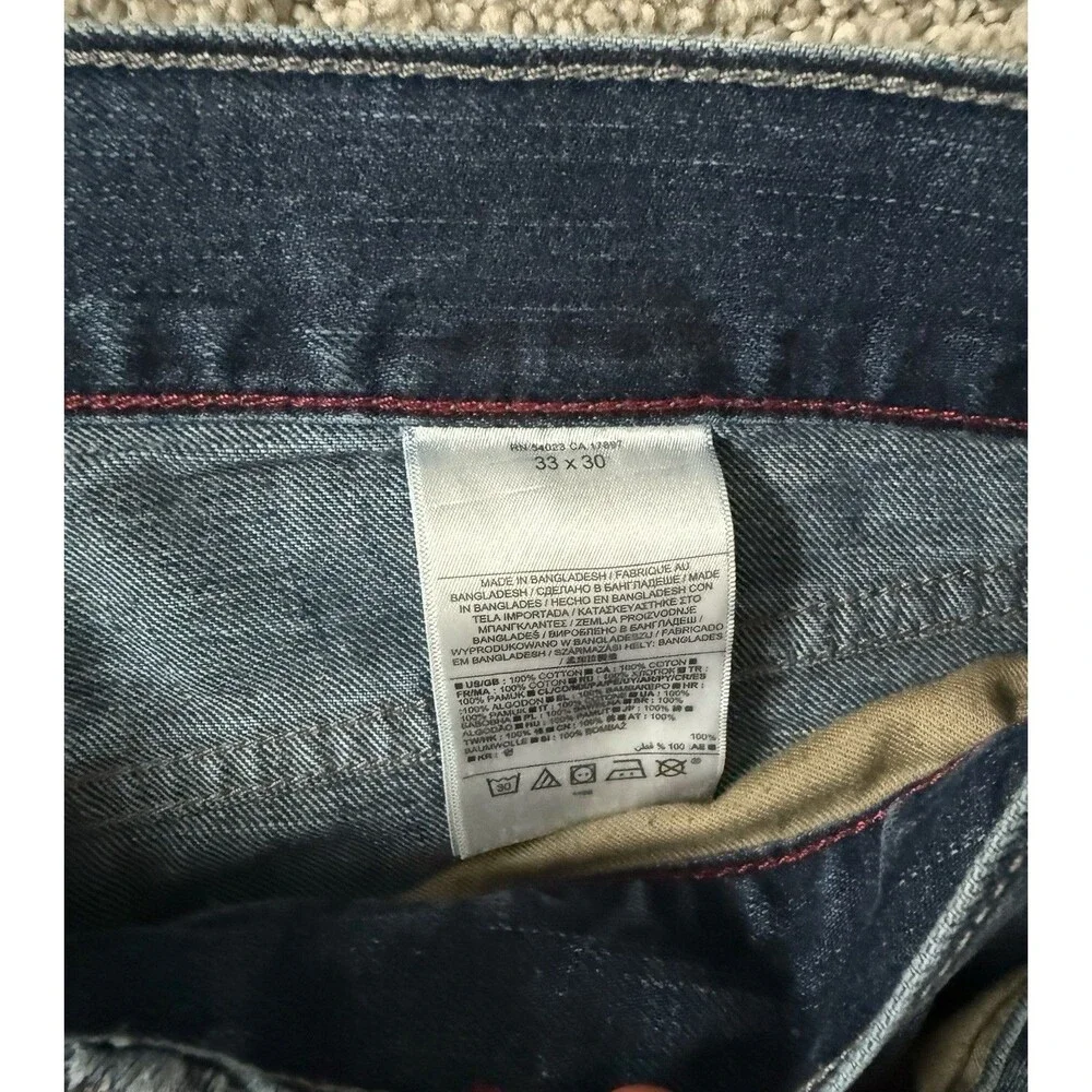 Banana Republic Slim Jeans Mens 33x30 Blue Medium Wash 100% Cotton Straight